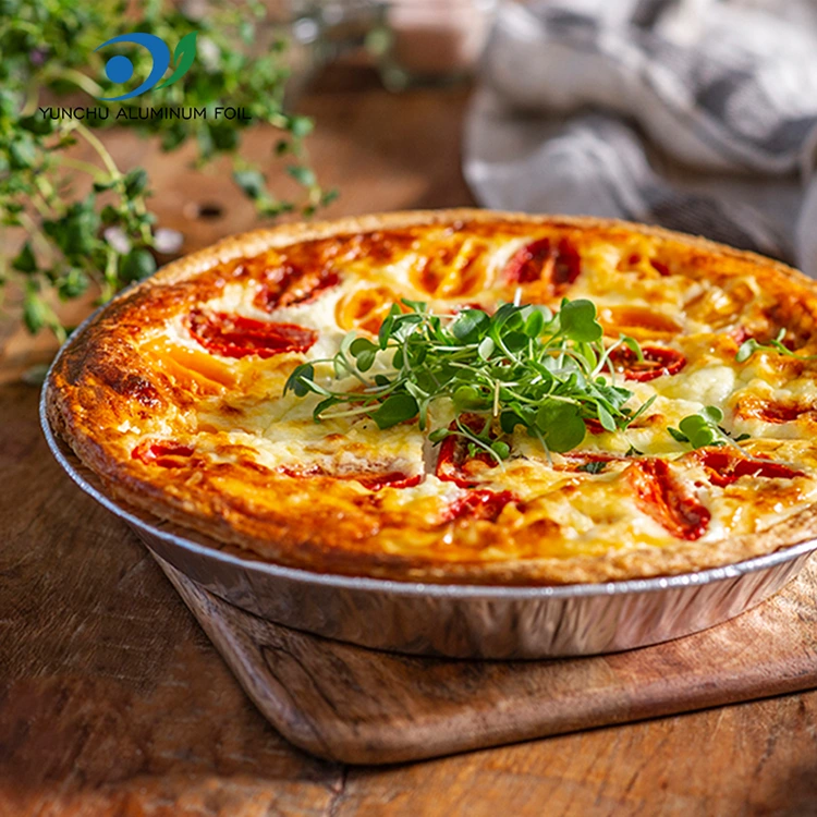 10 inç Pizza Pan Gümüş Alüminyum Folyo Kaplar