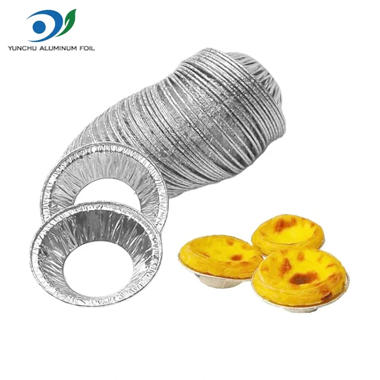 Yuvarlak tart tepsisi gümüş alüminyum folyo gıda kabı