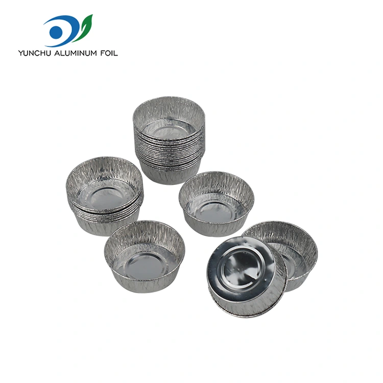 Kek pişirme fincanı gümüş alüminyum folyo gıda kabı Kek pişirme fincanı gümüş alüminyum folyo gıda kabı