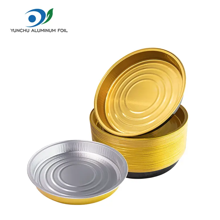 Tek kullanımlık fırınlama turları alüminyum folyo kaplar