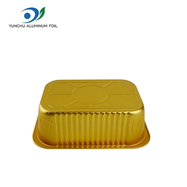 Tek kullanımlık kare conta Gratin alüminyum folyo kaplar