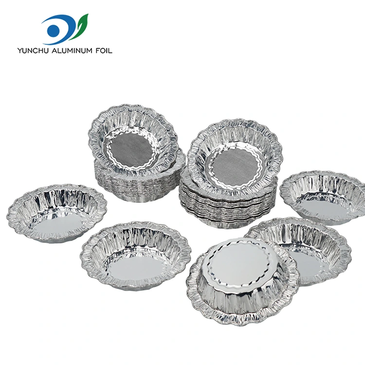 Dantel yuvarlak pişirme keki Gümüş Alüminyum Folyo Kaplar