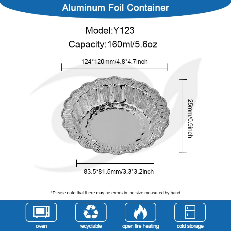 Dantel yuvarlak pişirme keki Gümüş Alüminyum Folyo Kaplar