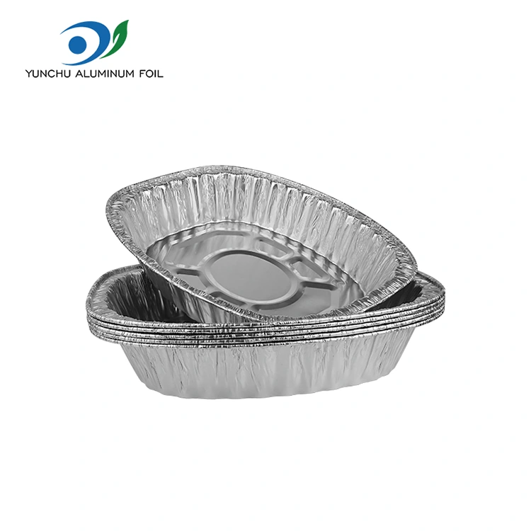 Büyük Kapasiteli Tavuk Griddle Gümüş Alüminyum Folyo Kaplar Büyük Kapasiteli Tavuk Griddle Gümüş Alüminyum Folyo Kaplar