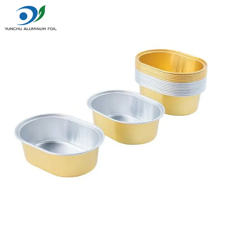 Oval Hafif Duvarlı Alüminyum Folyo Kaplar