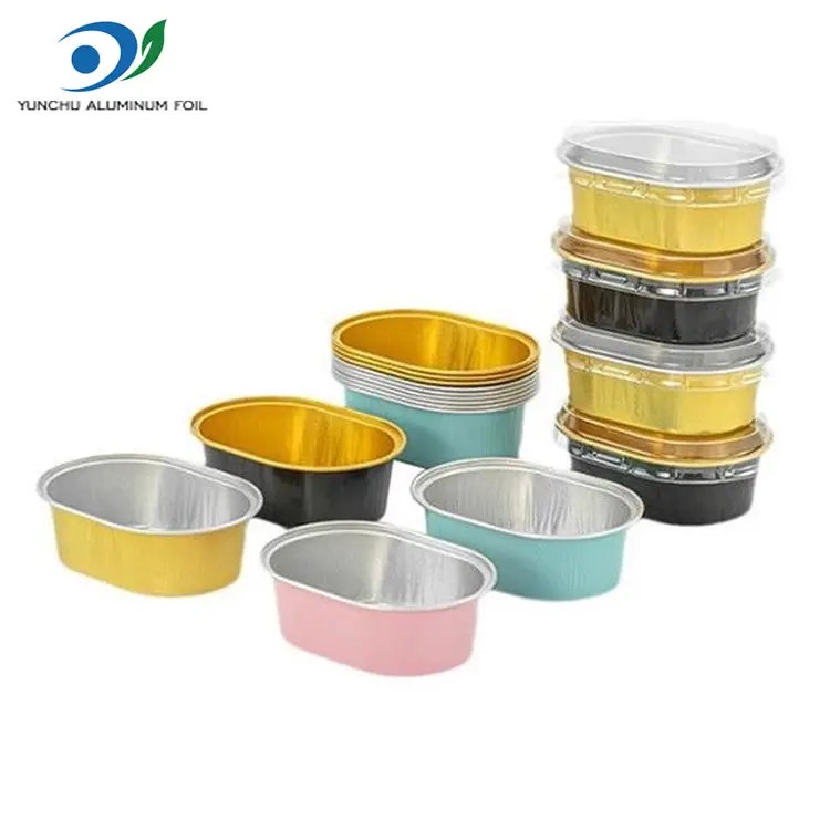 Oval Hafif Duvarlı Alüminyum Folyo Kaplar