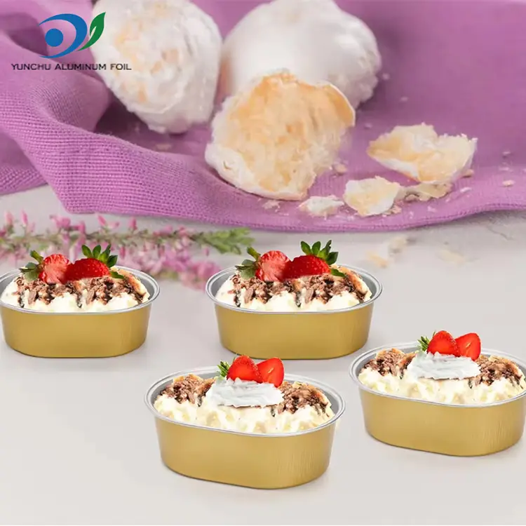 Oval Hafif Duvarlı Alüminyum Folyo Kaplar