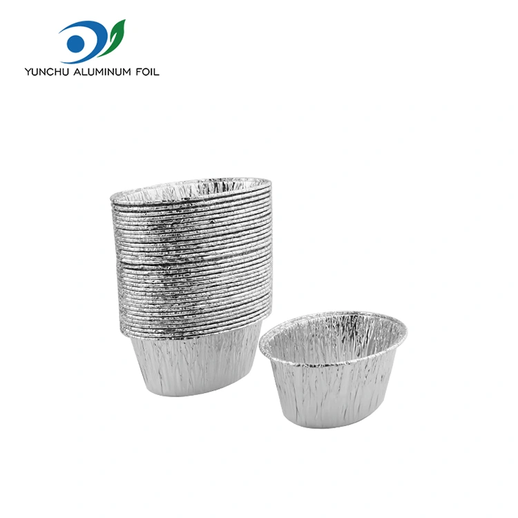 Oval Buğulanmış Kek Gümüş Alüminyum Folyo Gıda Kabı Oval Buğulanmış Kek Gümüş Alüminyum Folyo Gıda Kabı