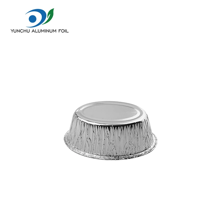 Oval Buğulanmış Kek Gümüş Alüminyum Folyo Gıda Kabı