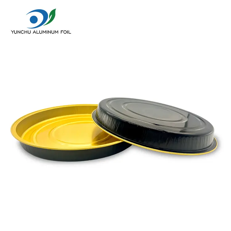 Pizza plaka fırın tepsisi yuvarlak alüminyum folyo kaplar