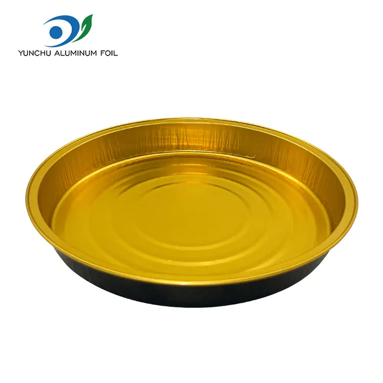 Pizza plaka fırın tepsisi yuvarlak alüminyum folyo kaplar