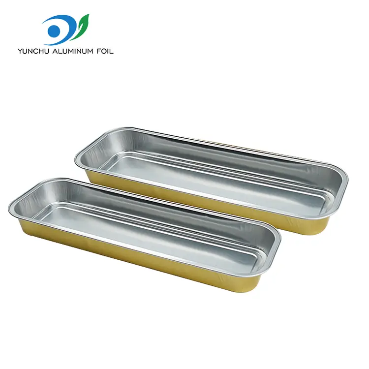 Dikdörtgen ekmek pürüzsüz duvar alüminyum folyo kaplar
