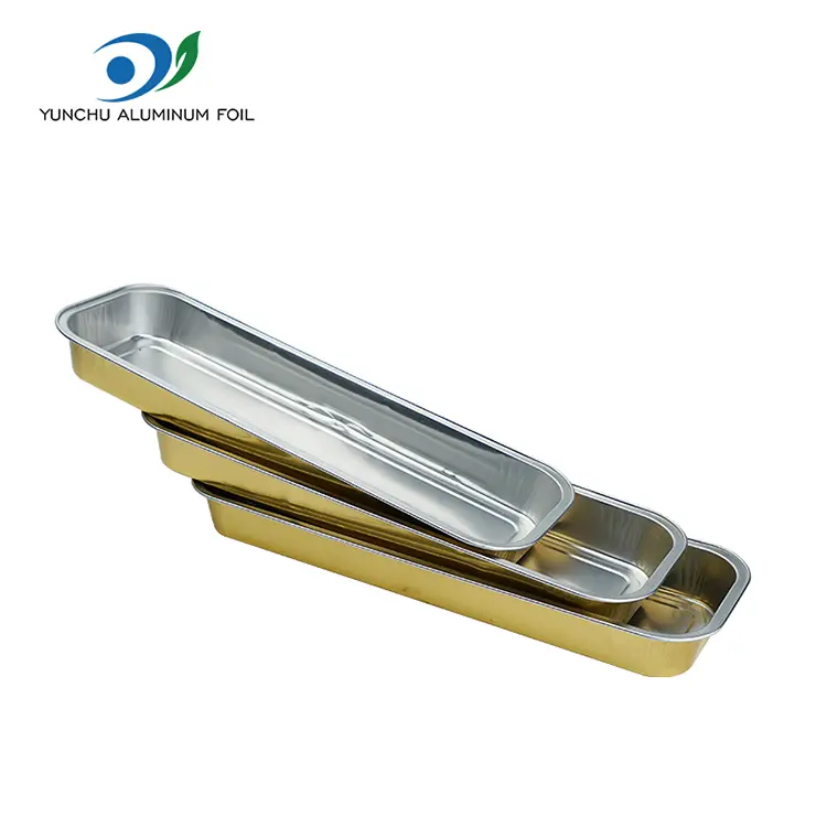 Dikdörtgen ekmek pürüzsüz duvar alüminyum folyo kaplar