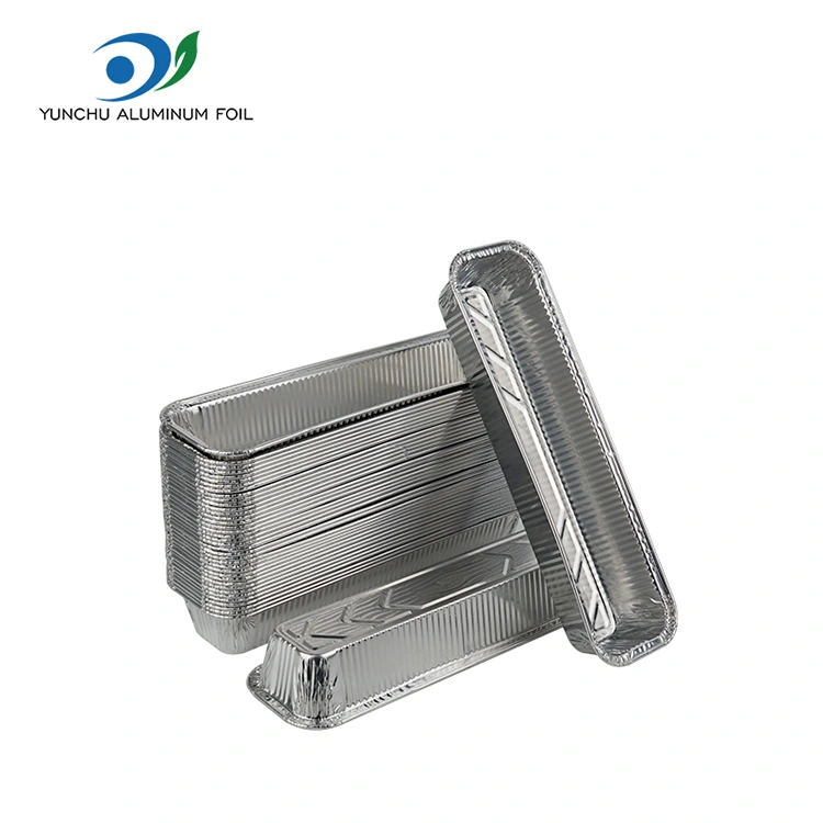 Dikdörtgen Ekmek Tepsisi Pişirme Gümüş Alüminyum Folyo Kaplar