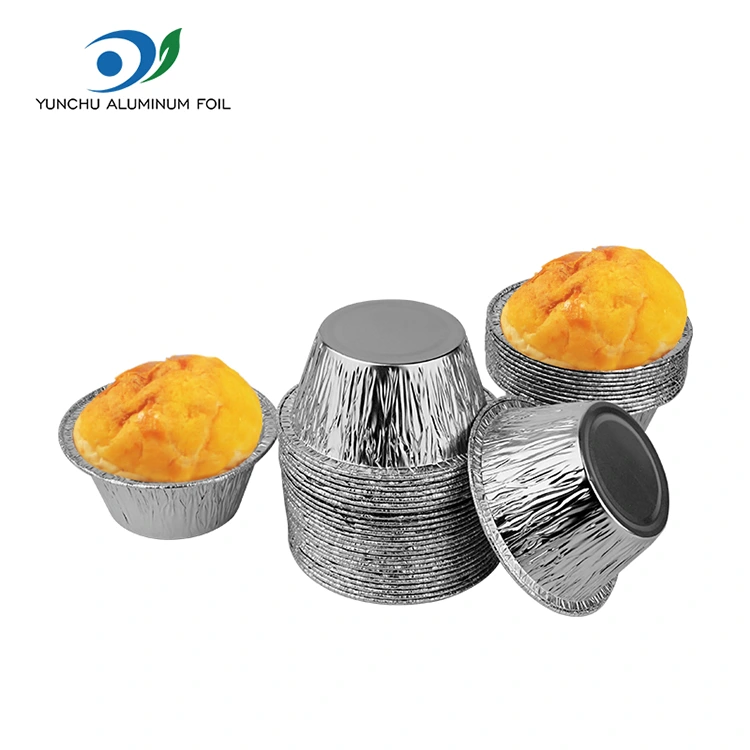 Yuvarlak fırın kek gümüş alüminyum folyo gıda kabı