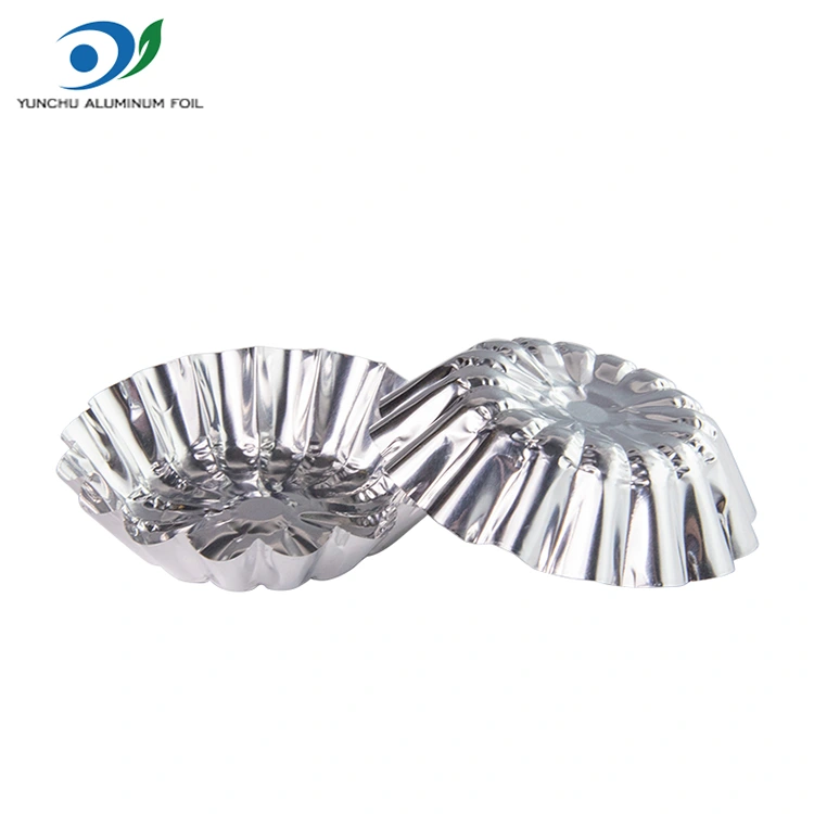 Yuvarlak Yumurta Tart Oyuncak Pişirme Gümüş Alüminyum Folyo Yemek Konteyneri Yuvarlak Yumurta Tart Oyuncak Pişirme Gümüş Alüminyum Folyo Yemek Konteyneri