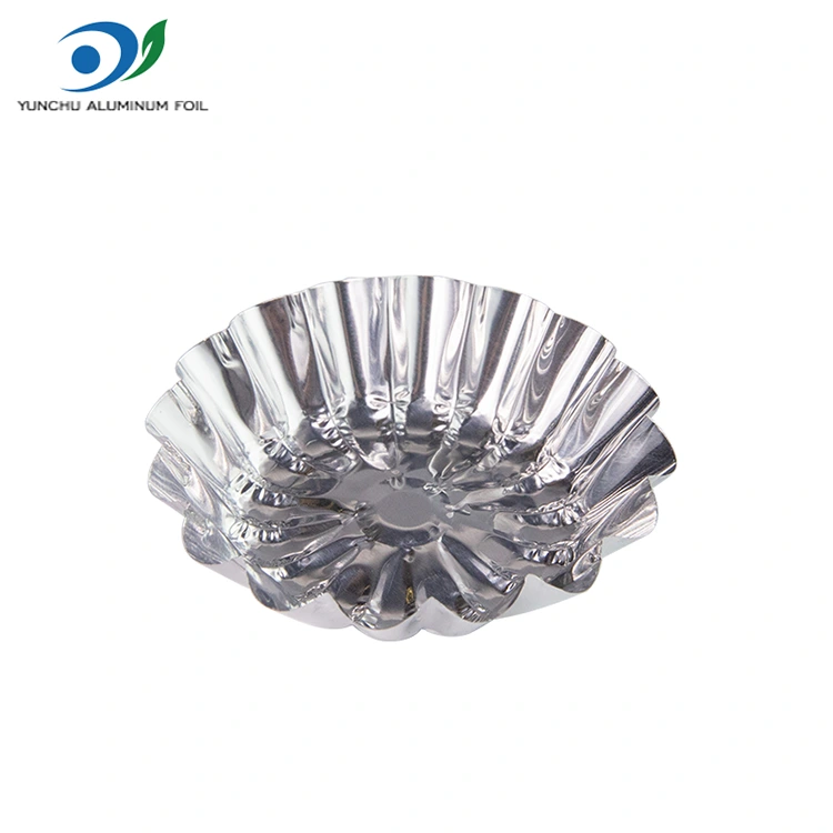 Yuvarlak Yumurta Tart Oyuncak Pişirme Gümüş Alüminyum Folyo Yemek Konteyneri