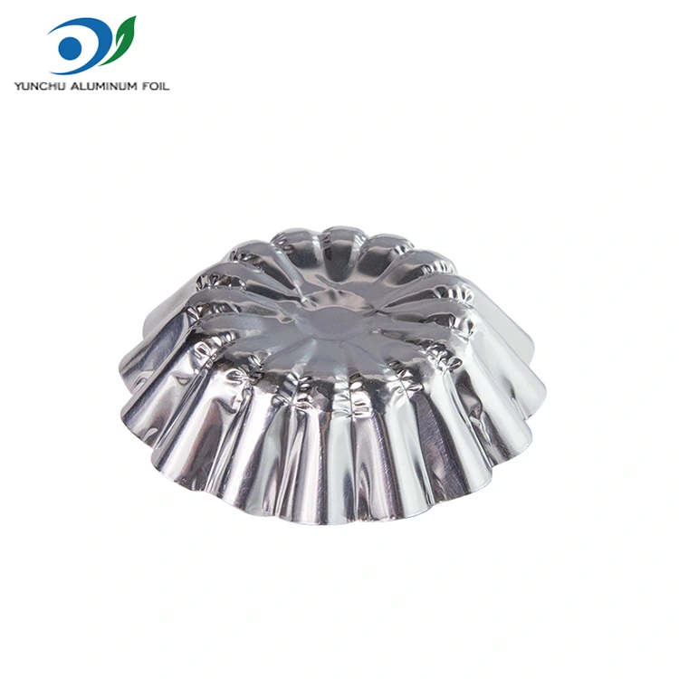 Yuvarlak Yumurta Tart Oyuncak Pişirme Gümüş Alüminyum Folyo Yemek Konteyneri