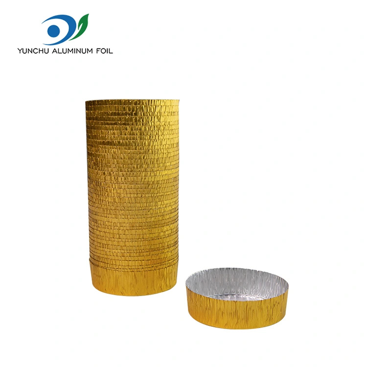 Yuvarlak küçük pişirme Gümüş Alüminyum Folyo Gıda Kabı Yuvarlak küçük pişirme Gümüş Alüminyum Folyo Gıda Kabı