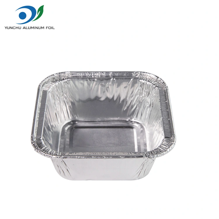 Kare hava fritöz gümüş alüminyum folyo kaplar