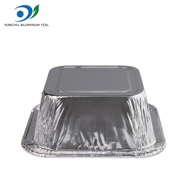 Kare hava fritöz gümüş alüminyum folyo kaplar