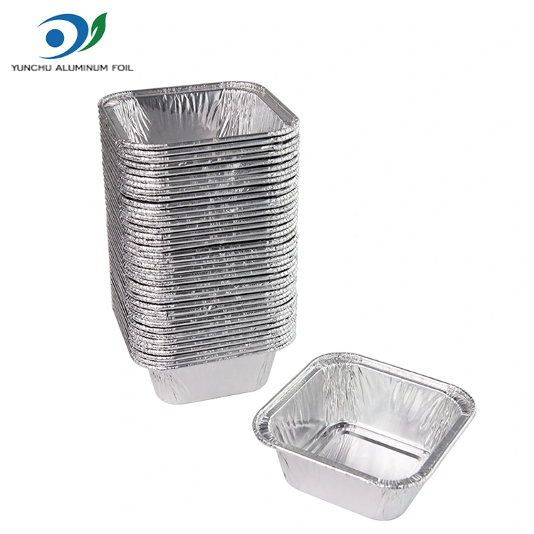 Kare hava fritöz gümüş alüminyum folyo kaplar